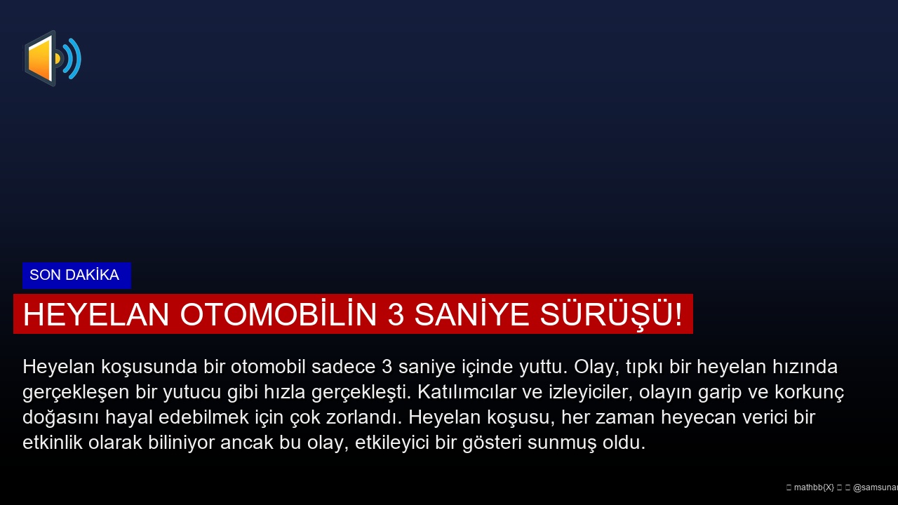 Heyelan Otomobilin 3 Saniye Sürüşü!